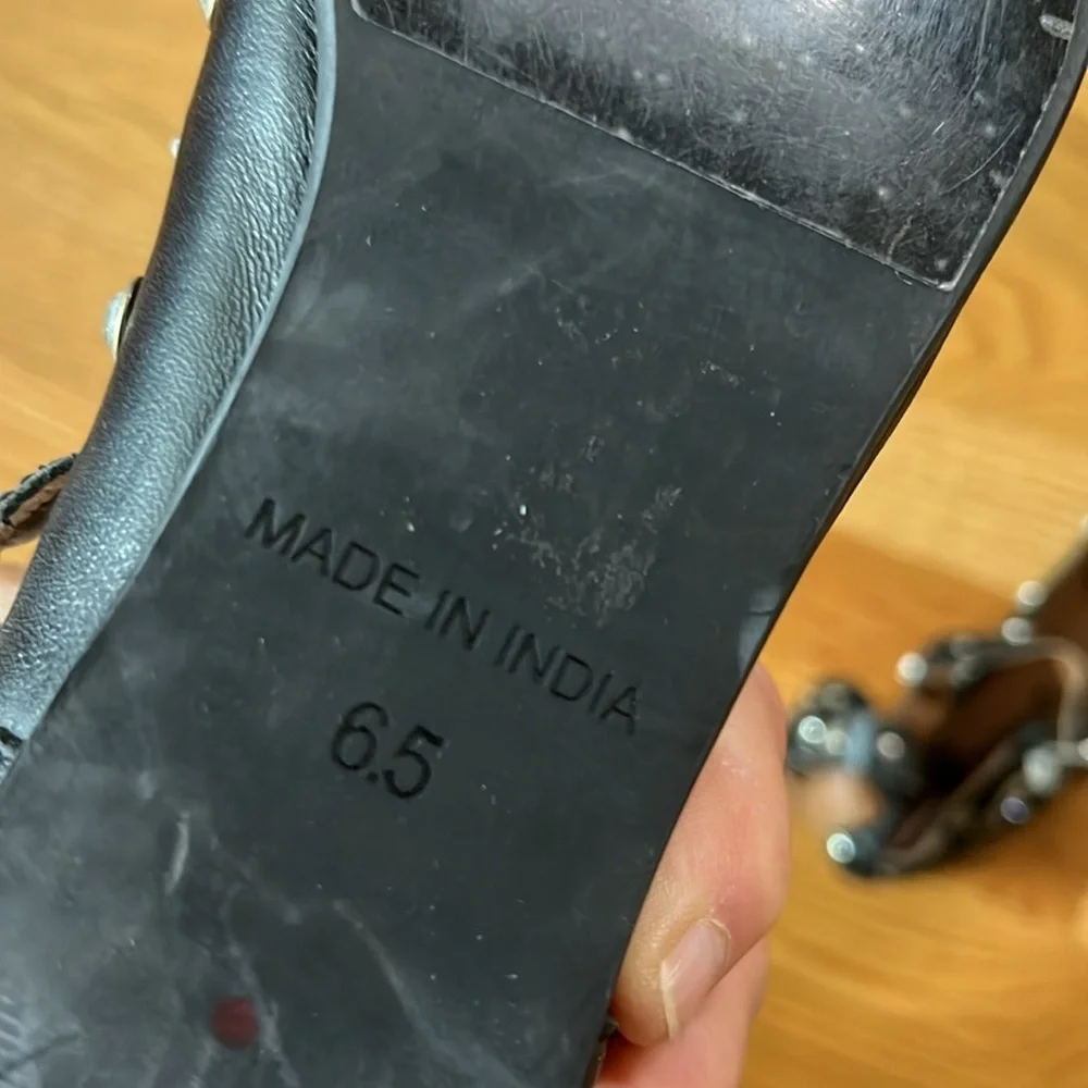 Free People Mystic Diamanté Flats Size 6.5 New - Picture 15 of 15